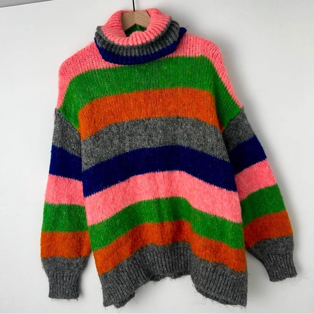 Zara Striped Knit Sweater Size Small